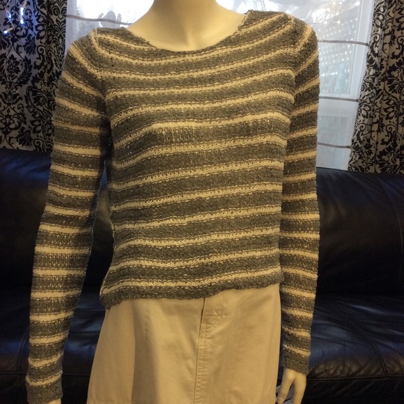 Hollister striped long sleeve loose knit top - Picture 3 of 6